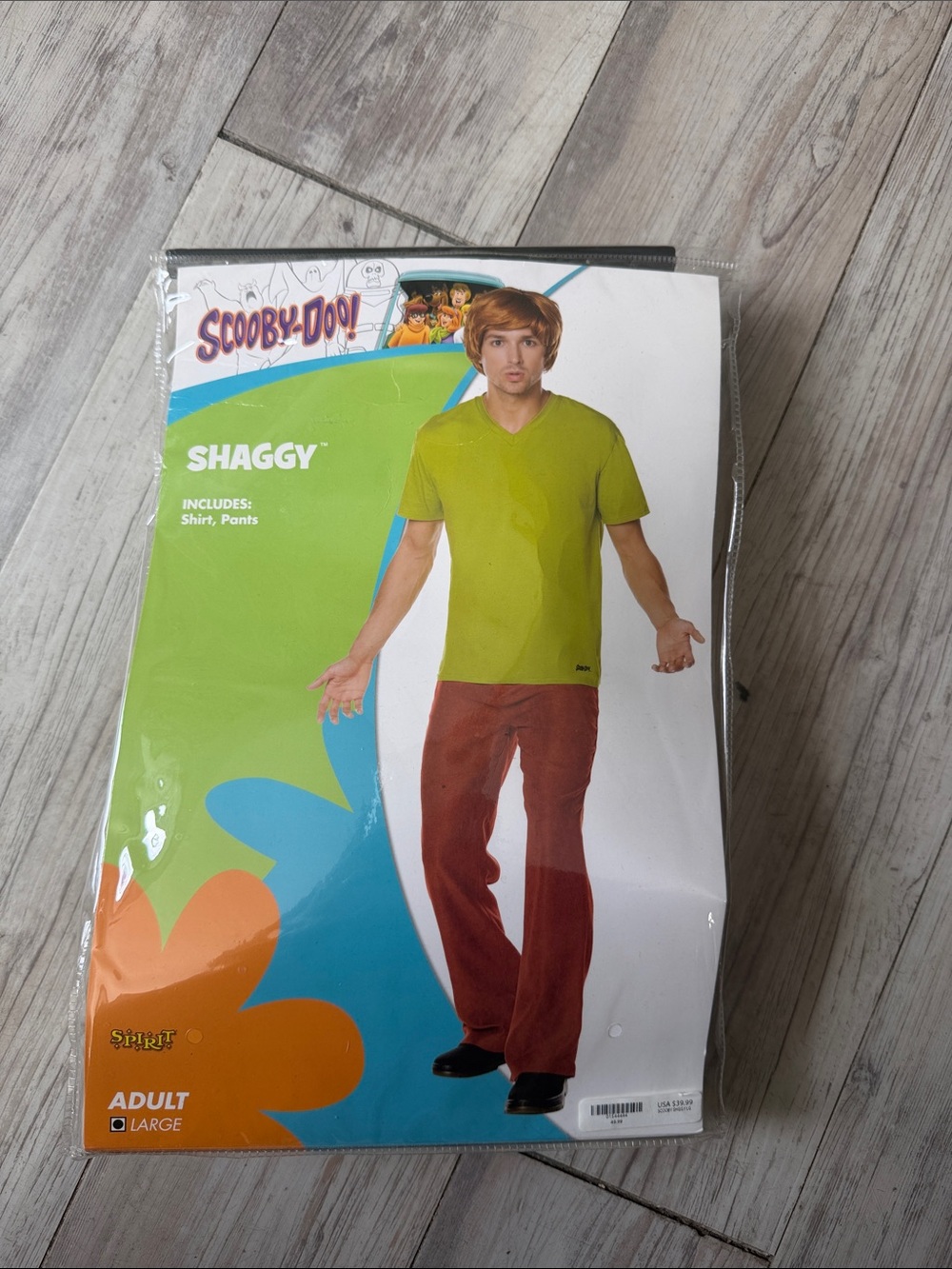 Spirit Shaggy Costume - Green Shirt & Brown Pants